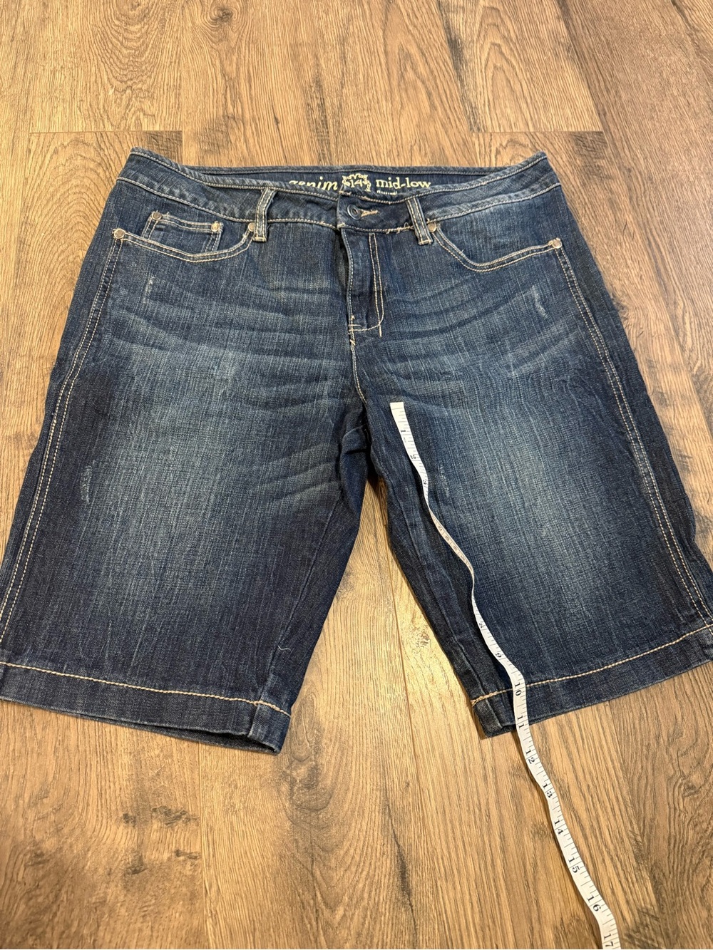 Zenim Dark Blue Men's Denim Shorts